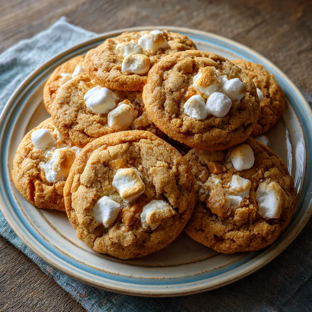 Baked Chewy Fluffernutter Cookies