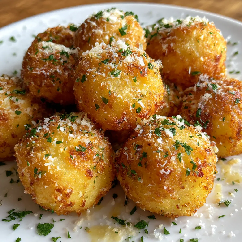 Garlic Parmesan Potato Balls
