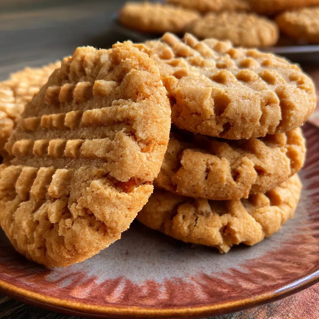 Thick and Chewy Peanut Butter Cookies