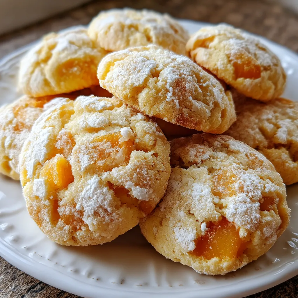 Soft Peach Cookies