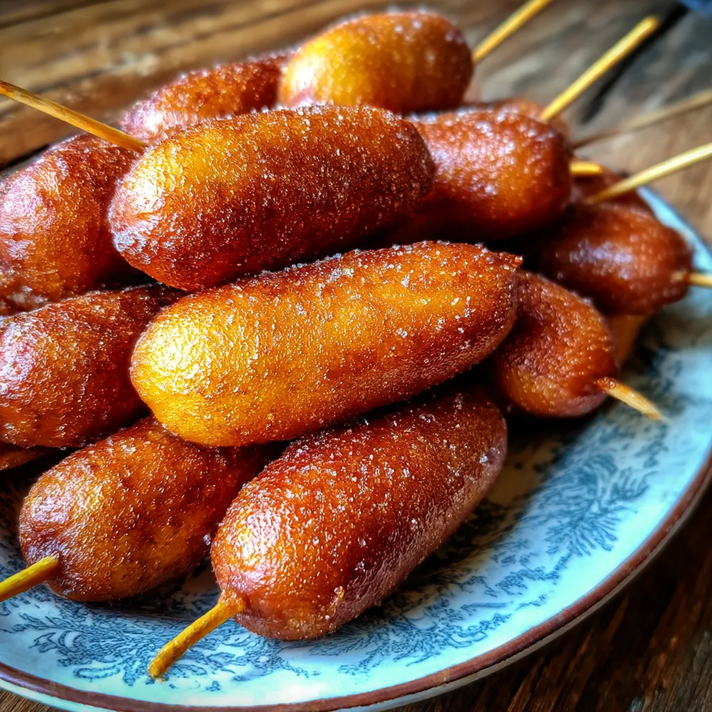 Crispy Golden Mini Corndogs