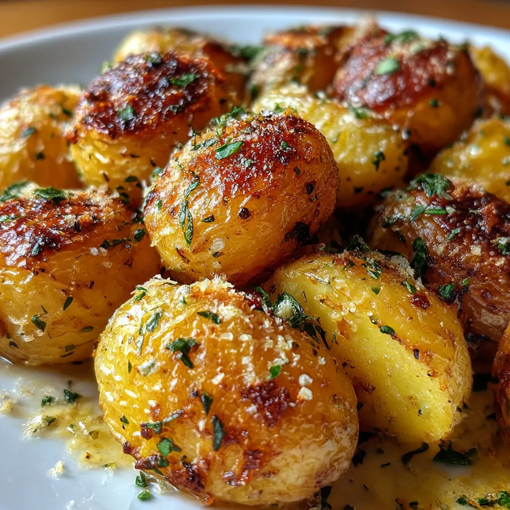 Crispy Roasted Garlic Potato Bites