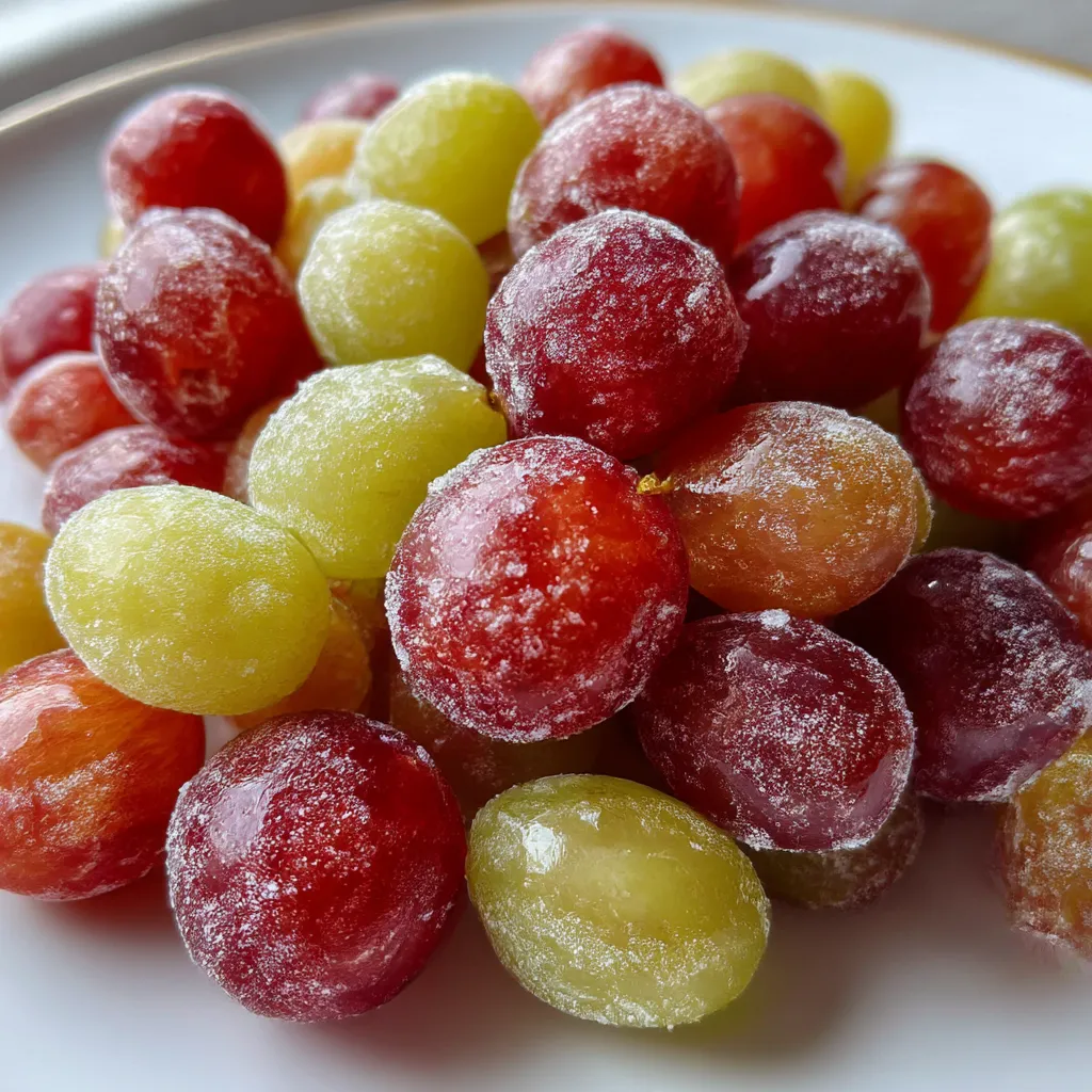 Sour Candy Frozen Grapes
