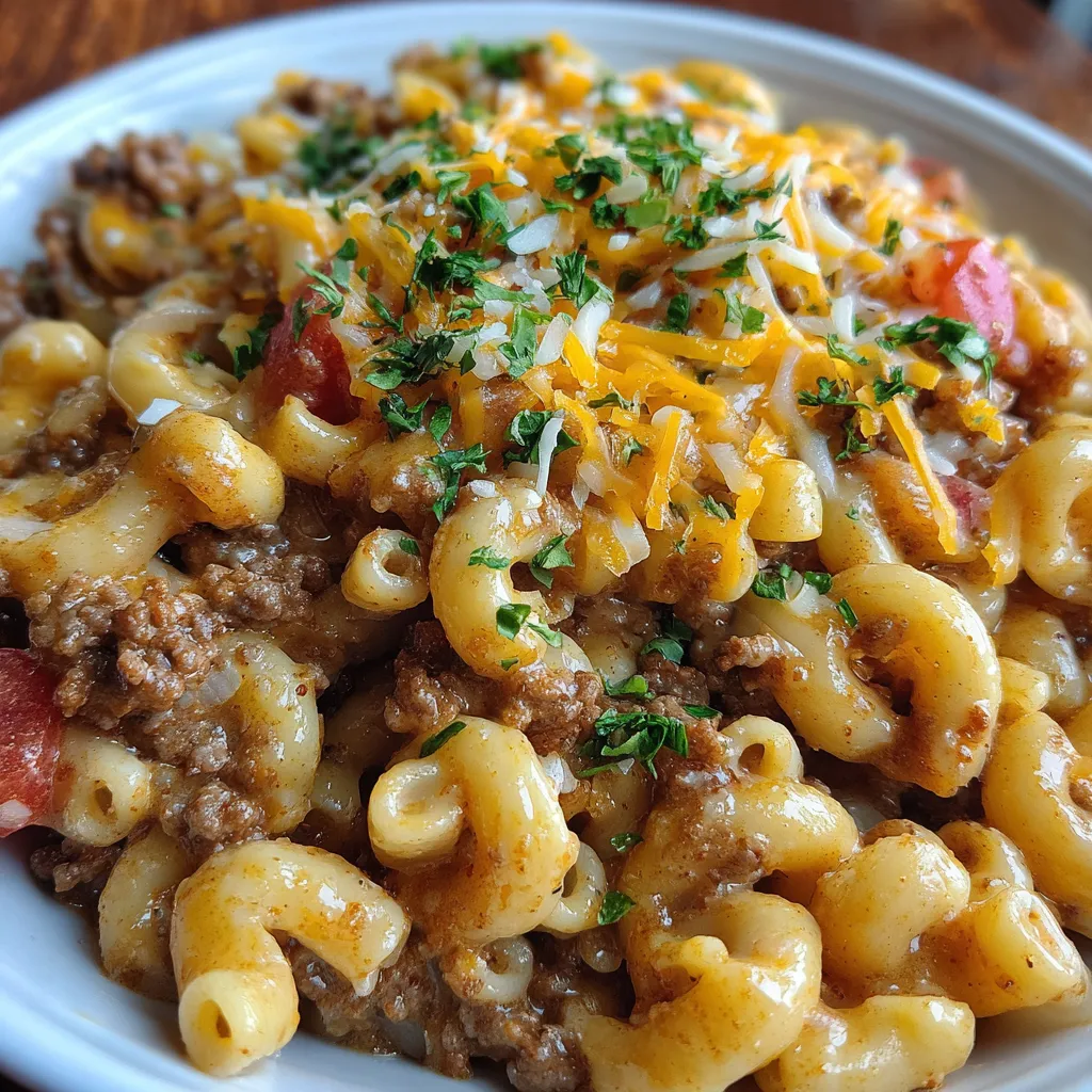 Slow Cooker Hamburger Helper