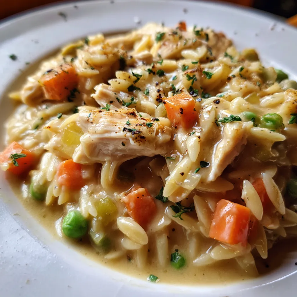 Chicken Pot Pie Orzo