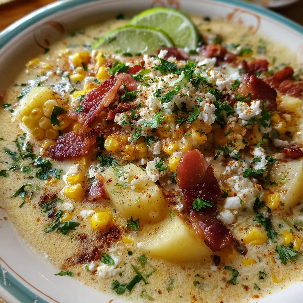 Slow Cooker Mexican Street Corn Chowder
