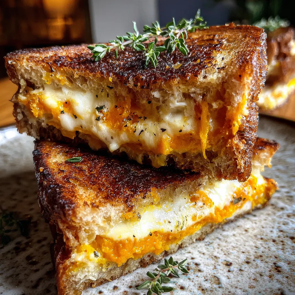 Cheddar Pumpkin Grilled Cheese