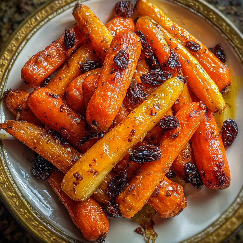 Maple Roasted Carrots Tzimmes