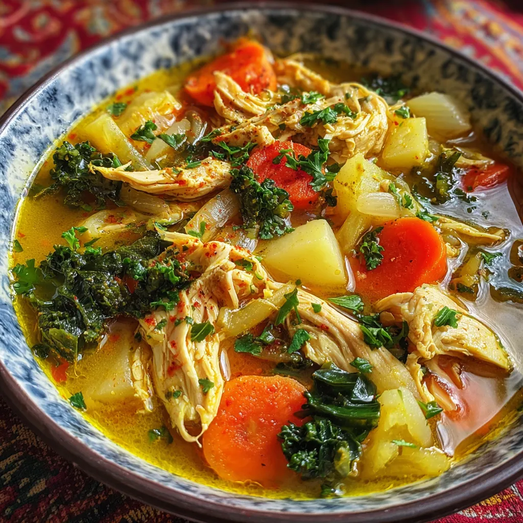 Anti Inflammatory Turmeric Chicken Soup