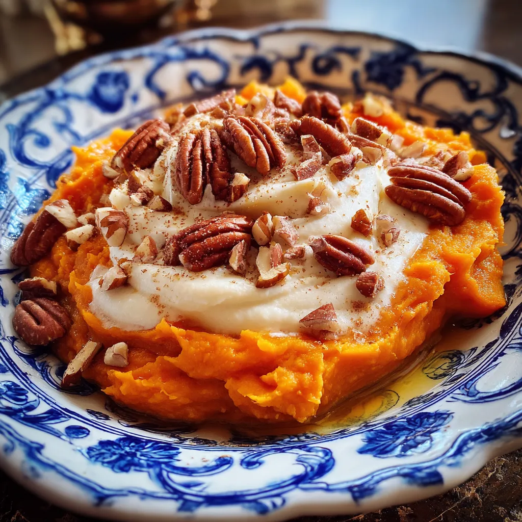Maple-Mascarpone Whipped Sweet Potatoes