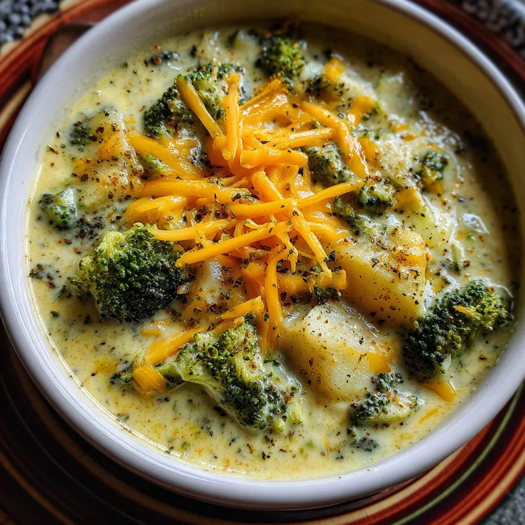 Broccoli Potato Cheese Soup