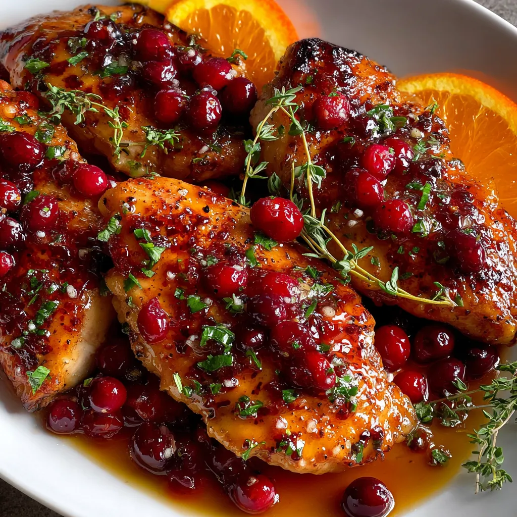 Zesty Cranberry Orange Chicken