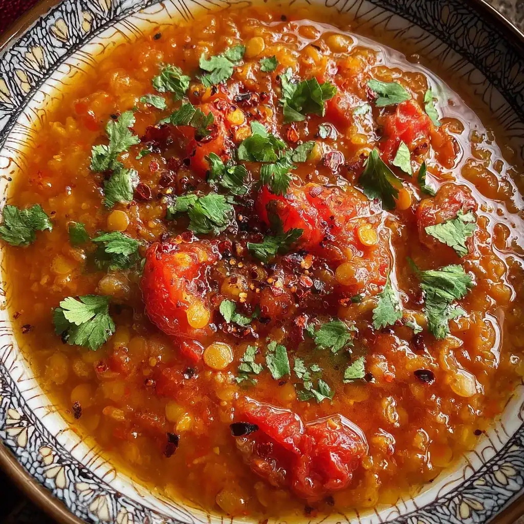 Spicy Tomato Lentil Soup