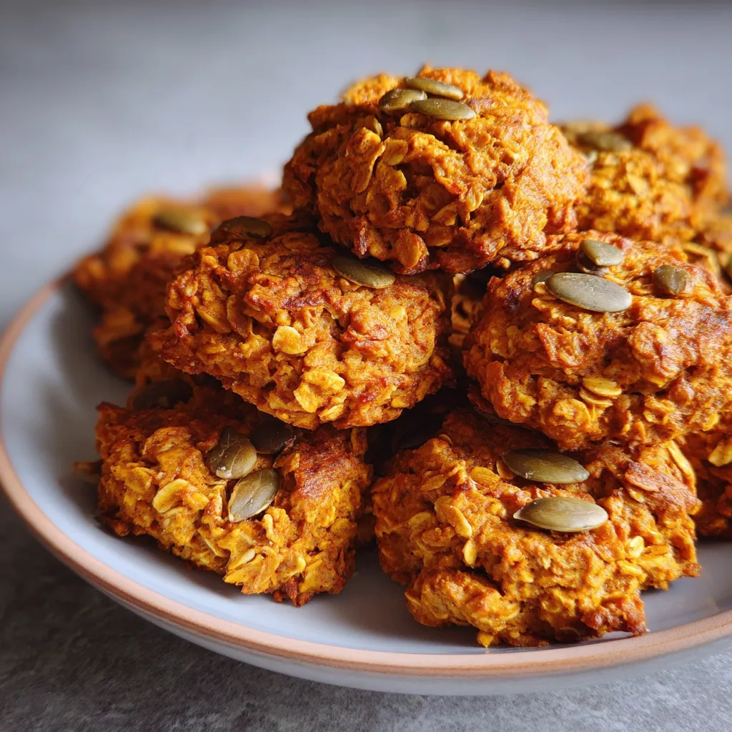 Healthy Pumpkin Oat Cookies