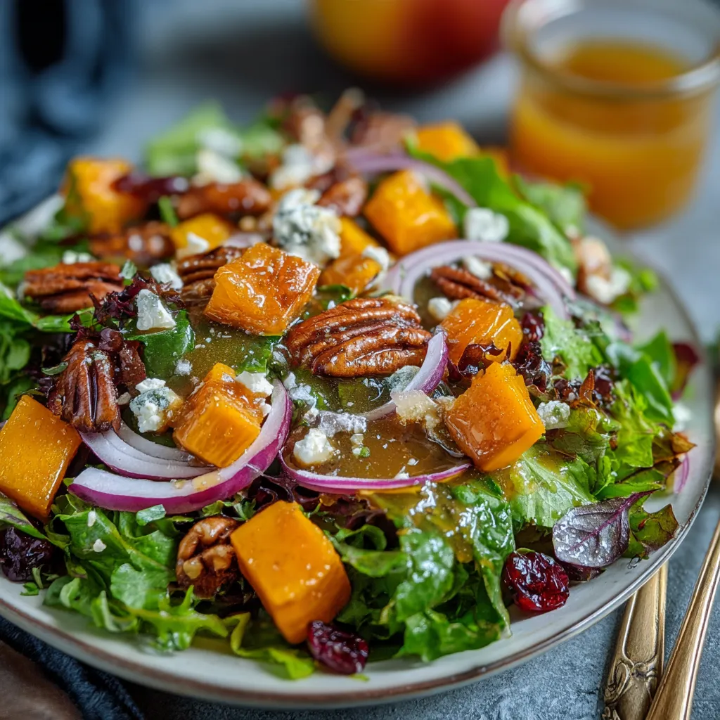 Autumn Salad with Maple Dressing