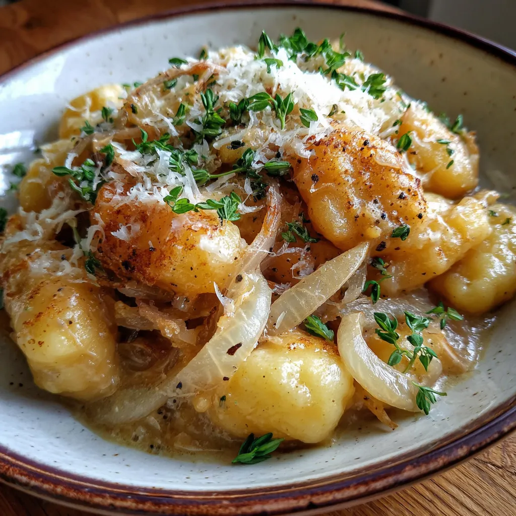 Baked French Onion Gnocchi