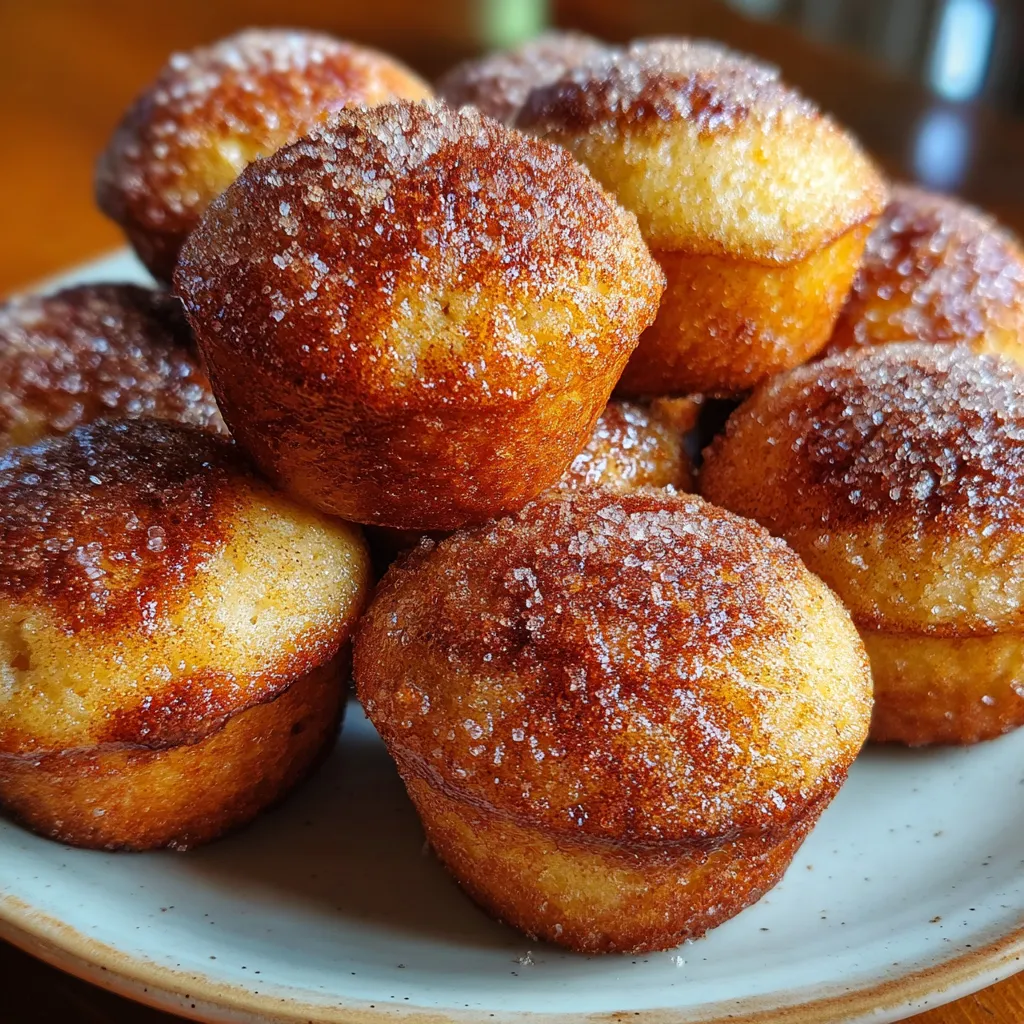 Apple Cider Donut Mini Muffins
