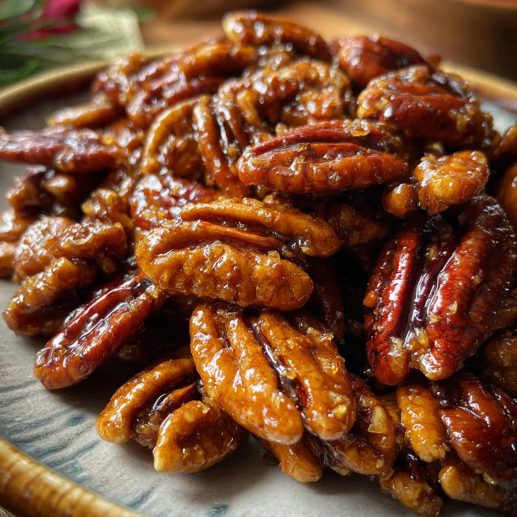 Crunchy Candied Gingersnap Pecans