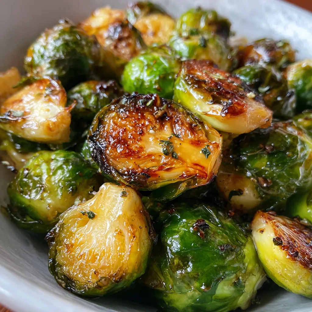 Honey Balsamic Brussels Sprouts