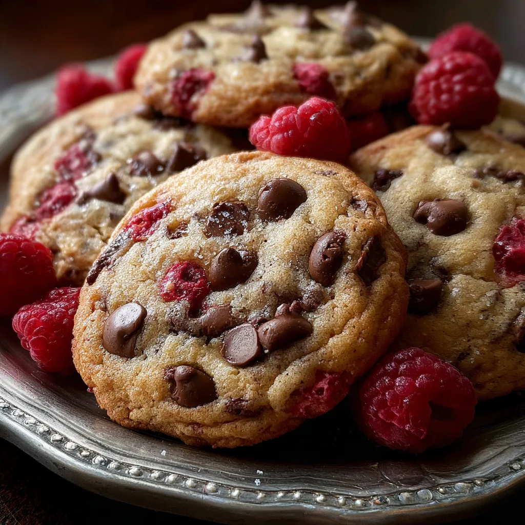 Raspberry Chocolate Chip Cookies