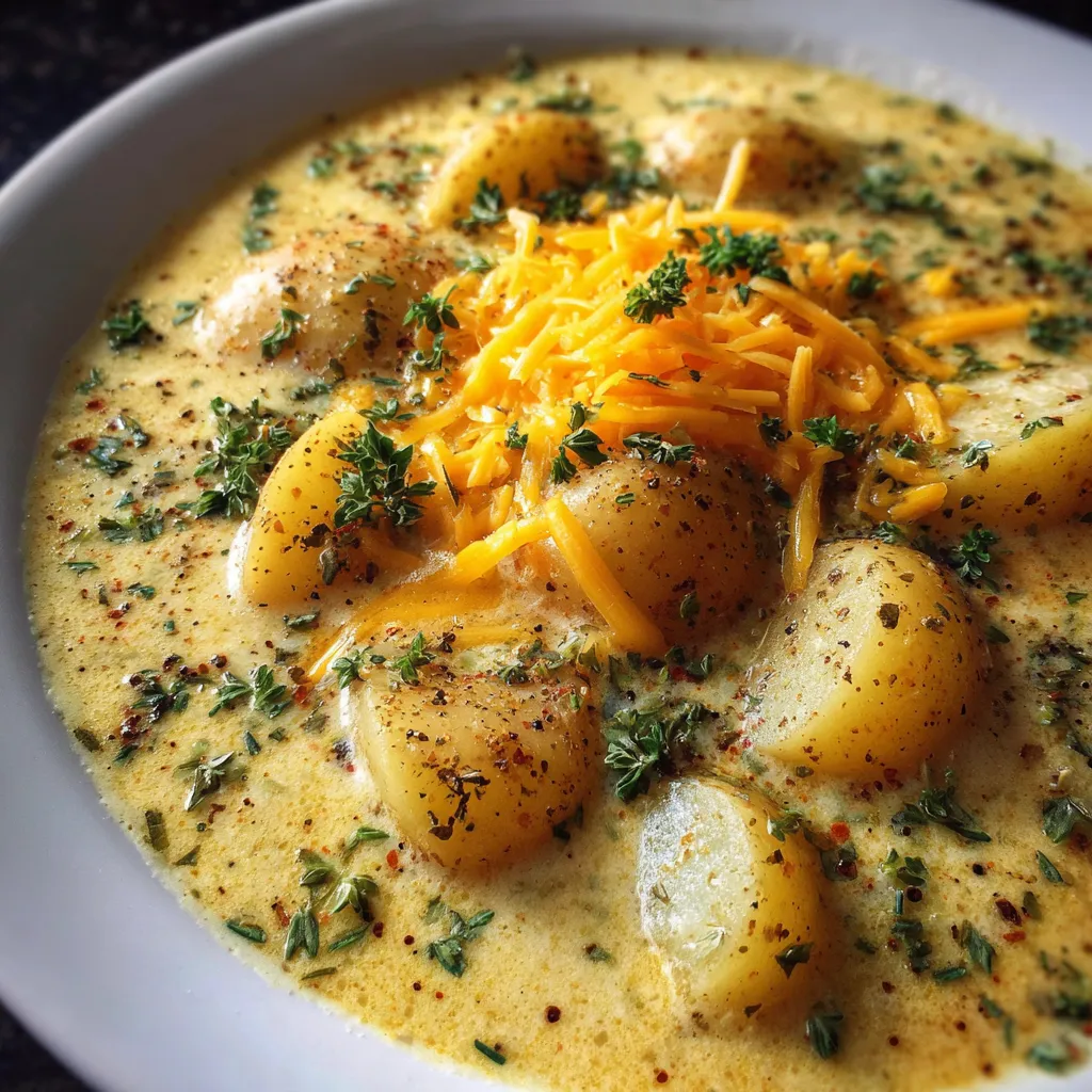 Cheddar &amp; Herb Potato Soup