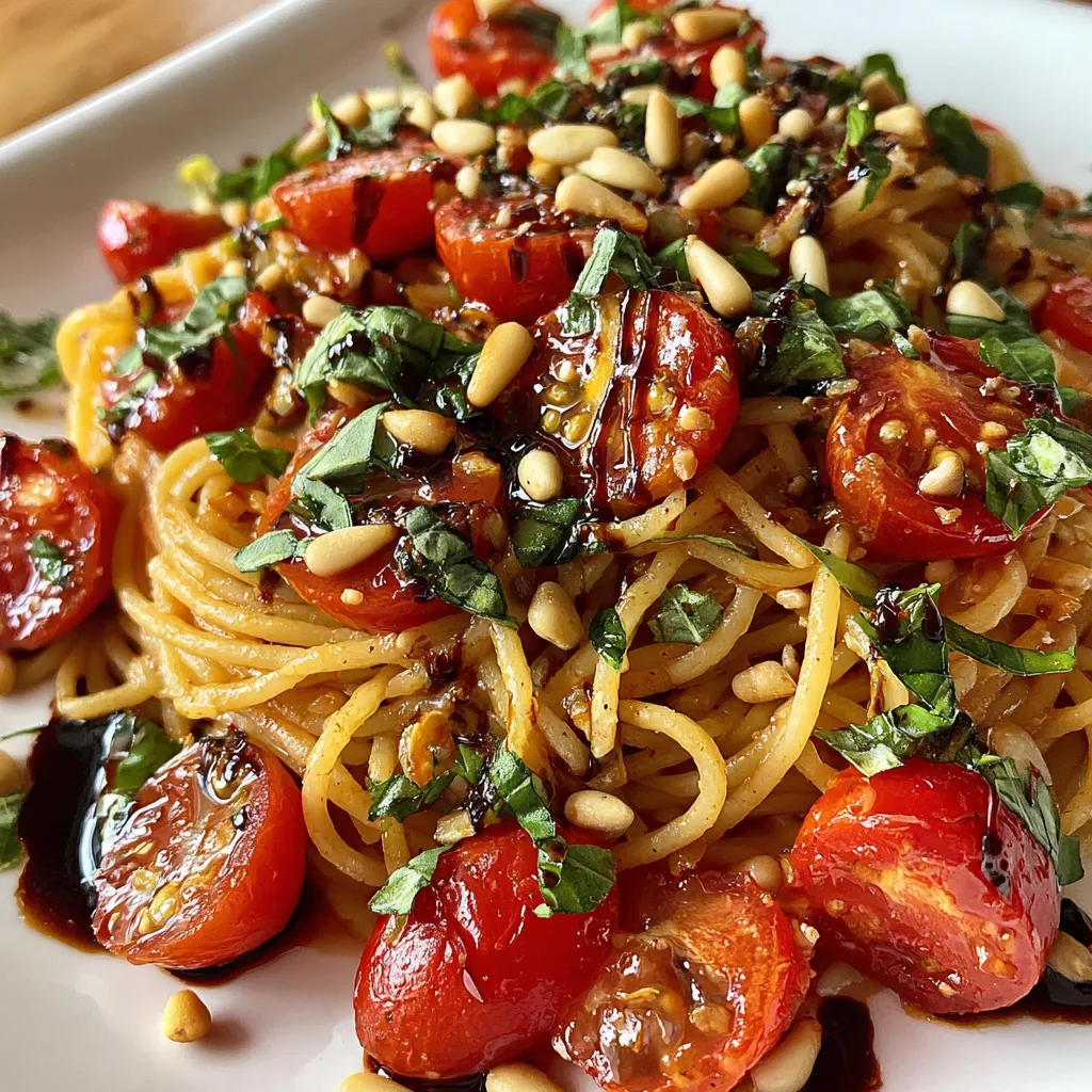 Fresh Tomato Bruschetta Pasta